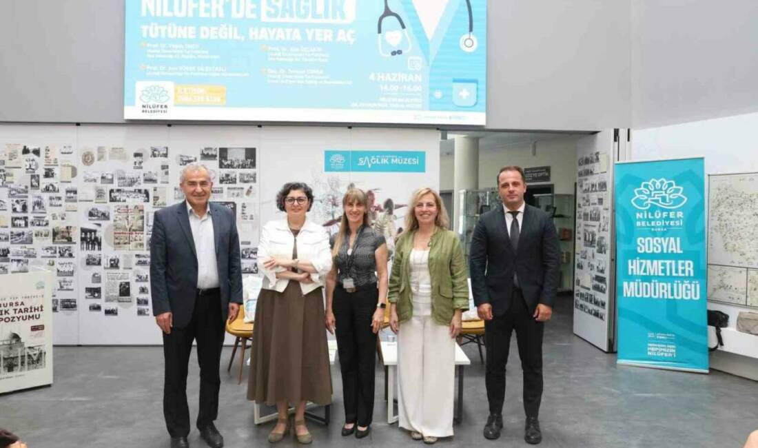 Nilüfer’de “Tütüne değil, hayata yer aç” söyleşisi Nilüfer Belediyesi’nin düzenlediği sağlık etkinlikleri kapsamında; tütün bağımlılığı, elektronik sigara