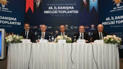 AK Parti Bursa İl Başkanlığı tarafından düzenlenen 65. İl Danışma
