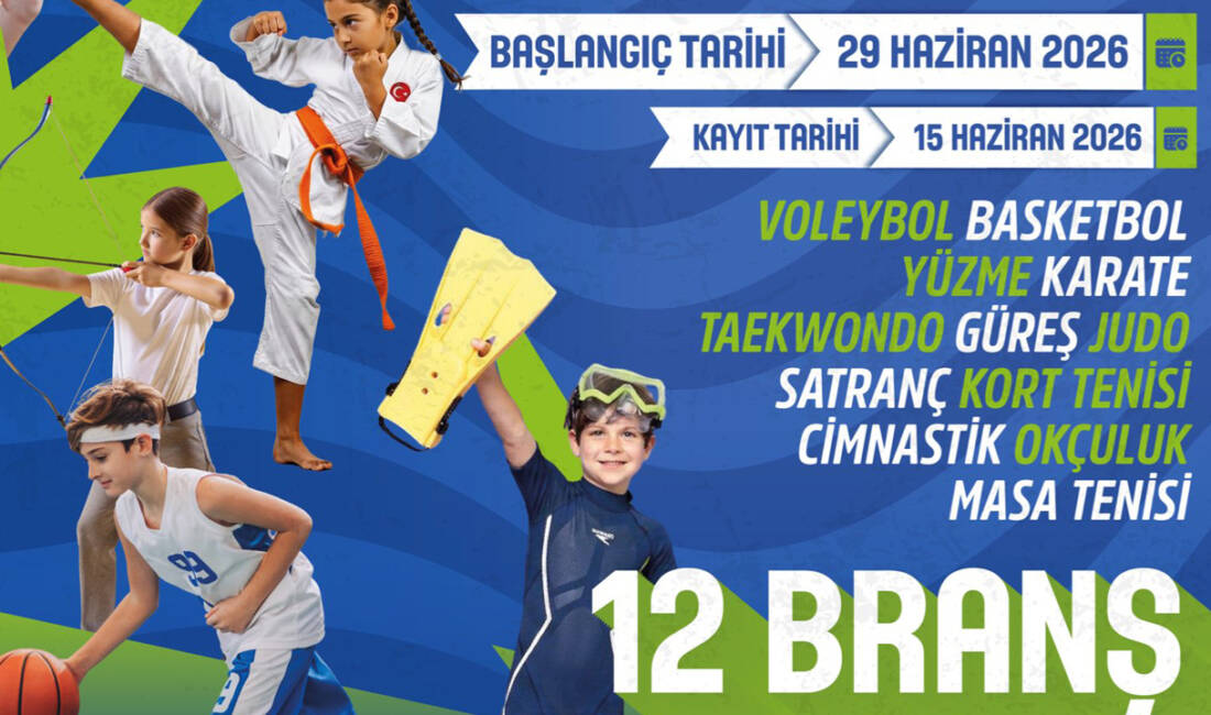 Bursa Büyükşehir Belediyesi, 4-16 yaş arası çocuk ve gençler için