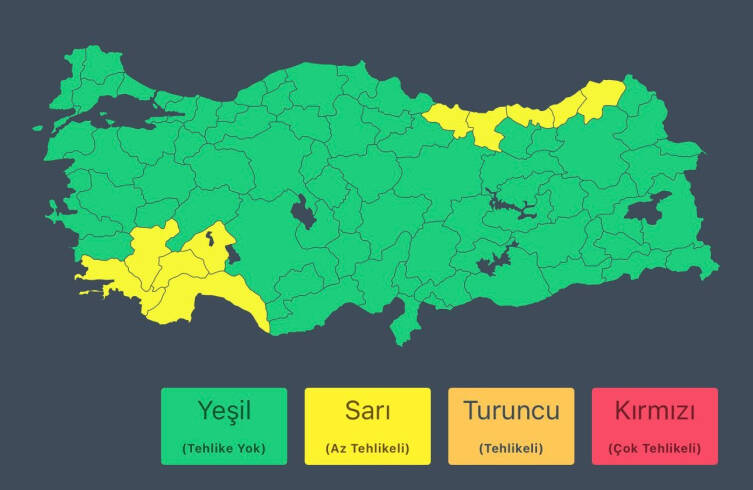 10 il icin sari alarm kuvvetli yagis bekleniyor cde23d5d7f9f
