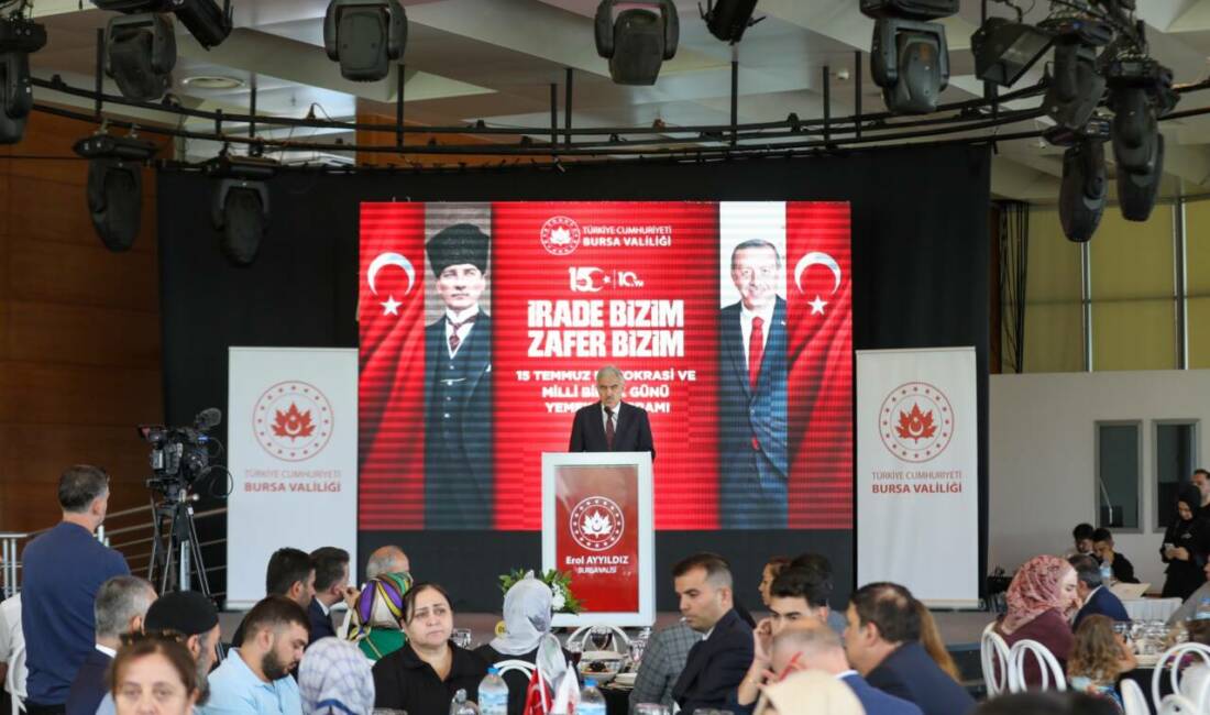 Bursa’da şehit ve gaziler için birlik sofrası Bursa Valiliği, 15 Temmuz Demokrasi ve Milli Birlik Günü etkinlikleri