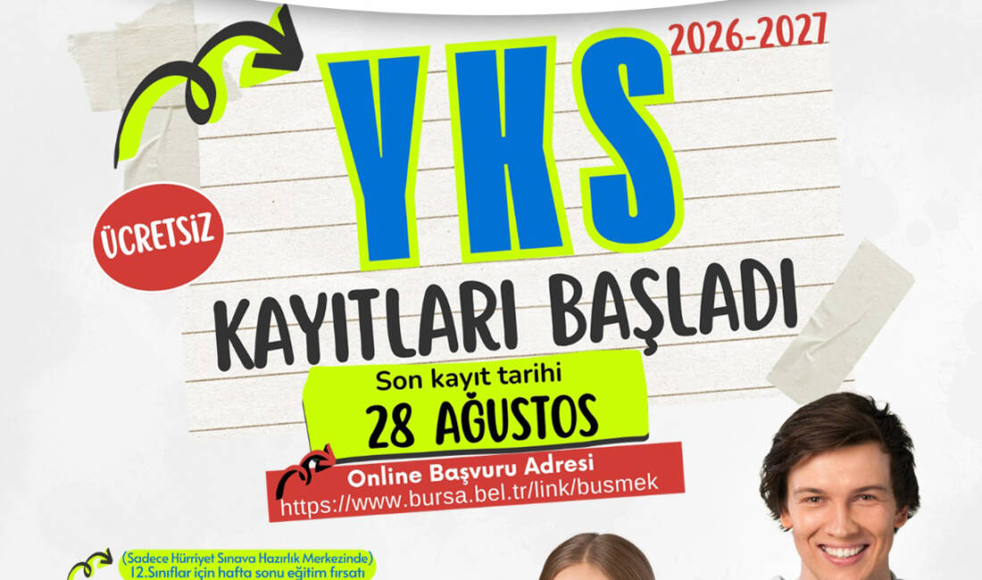 Bursa’da bugüne kadar binlerce genci ücretsiz YKS kursları ile üniversiteye