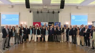 Olay Gazetesi Yazarı Ahmet Emin Yılmaz, Uluslararası Rotary Bölge 2440 Federasyon Başkanı Aylin Olut Ötken'in