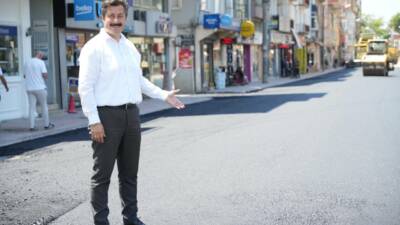 Karayolları Genel Müdürlüğü tarafından, Yenişehir Belediyesi'nin de destekleriyle gerçekleştirilen sıcak