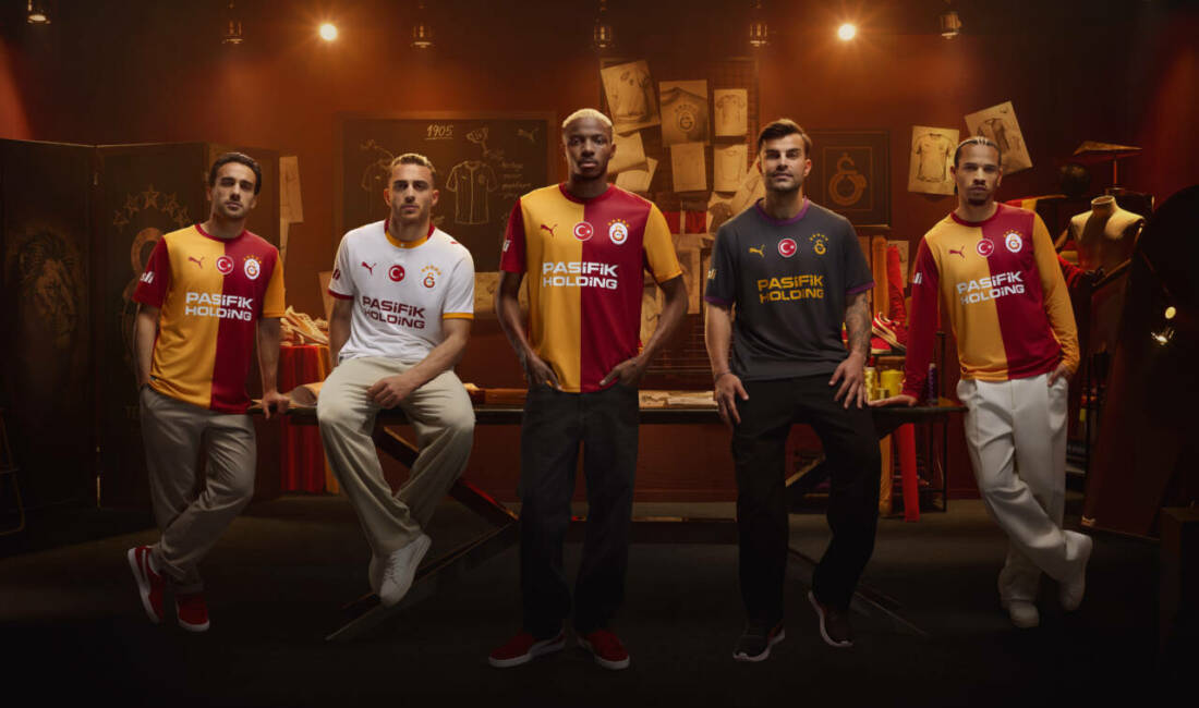 Galatasaray’ın yeni sezon formaları tanıtıldı Sarı kırmızılı takımın 2026-2027 sezonunda giyeceği iç saha, deplasman ve