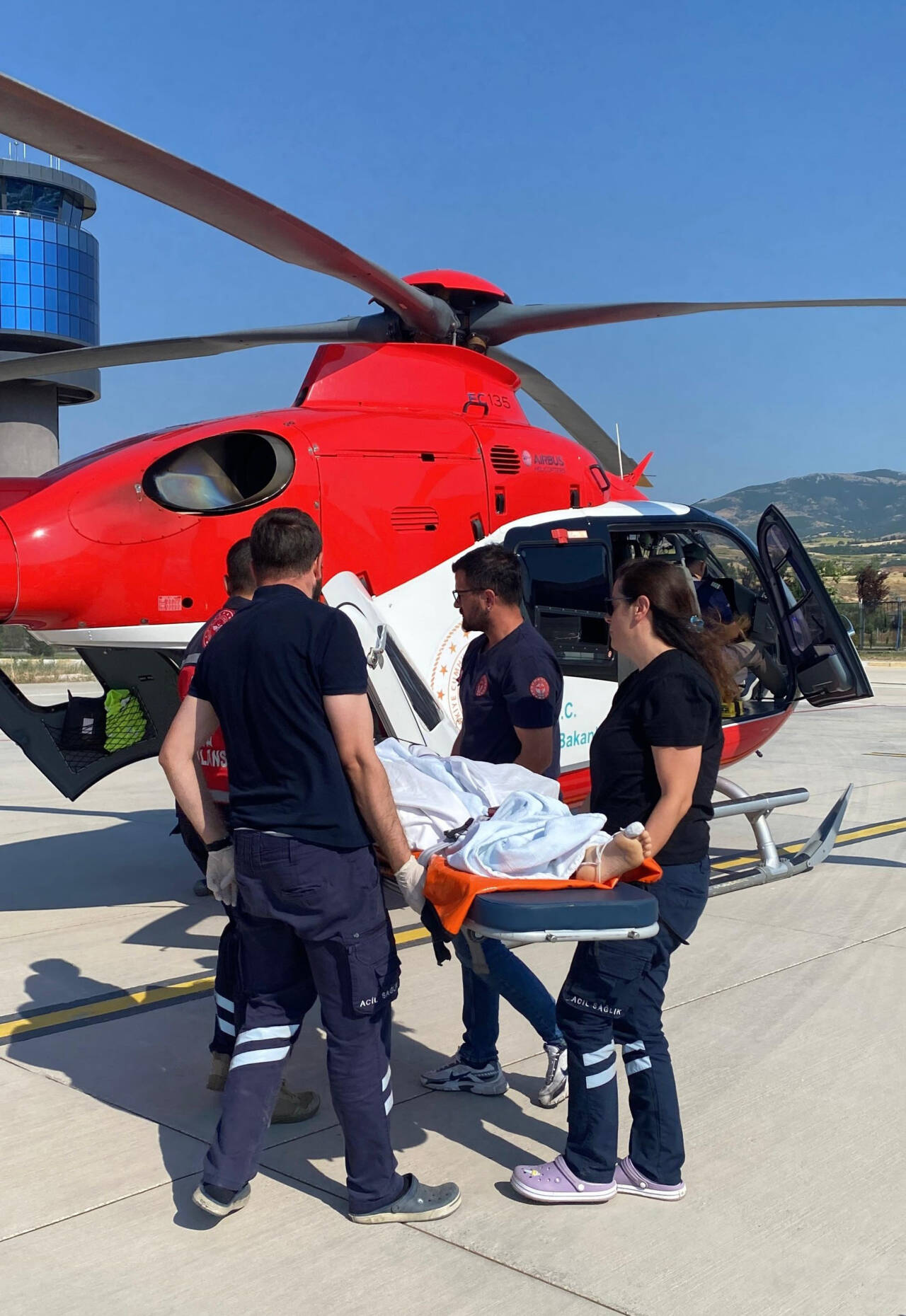Tokat'ta geçirdiği kafa travması sonrası hastanede tedavi altına alınan 14