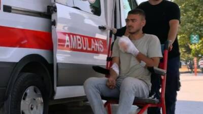 Kütahya'nın Domaniç ilçesinde bir inşaatta meydana gelen iş kazasında, elektrikli