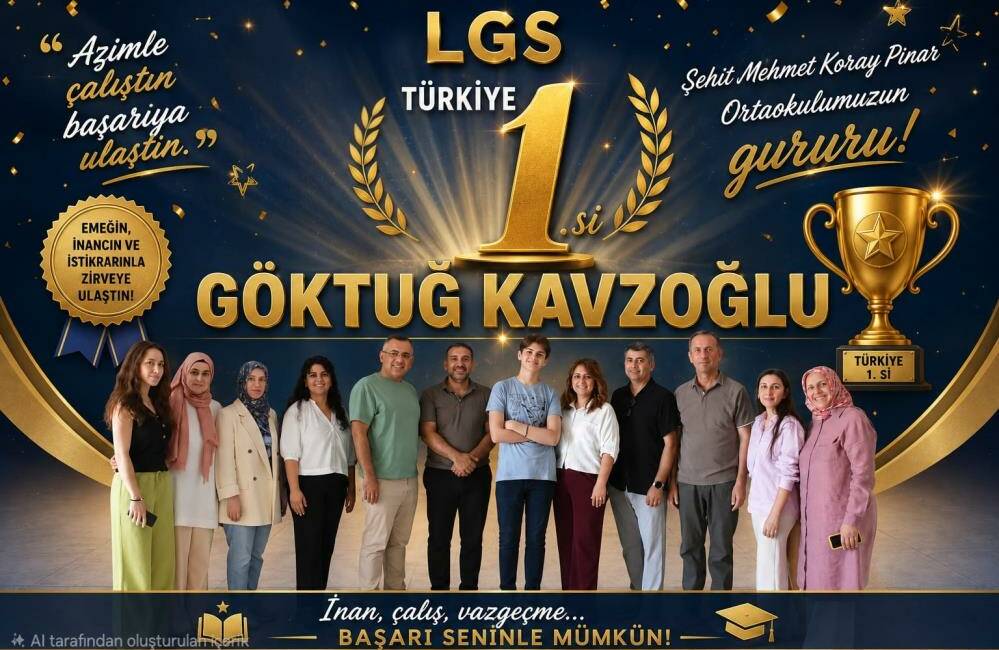 Bursa Şehit Mehmet Koray Pınar Ortaokulu’nun LGS’deki gururu Bursa'da eğitimdeki başarılarıyla dikkat çeken Şehit Mehmet Koray Pınar Ortaokulu,