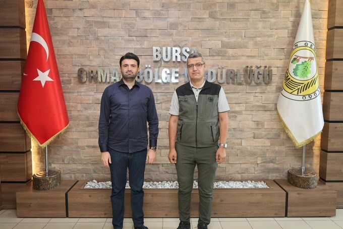 Bursaspor Başkanı Enes Çelik'in Bursa Orman Bölge Müdürü Erdal Şahan'a