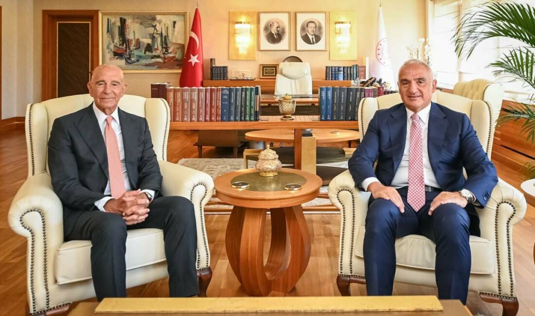 Görüşmede, karşılıklı turizm hareketliliğinin geliştirilmesi, kültürel mirasın korunması ve kültür