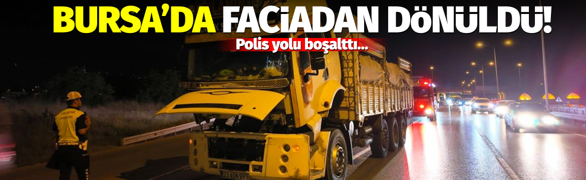 Olay Gazetesi – Ana Sayfa 3 Bursa'nın İnegöl ilçesinde, freni patlayan