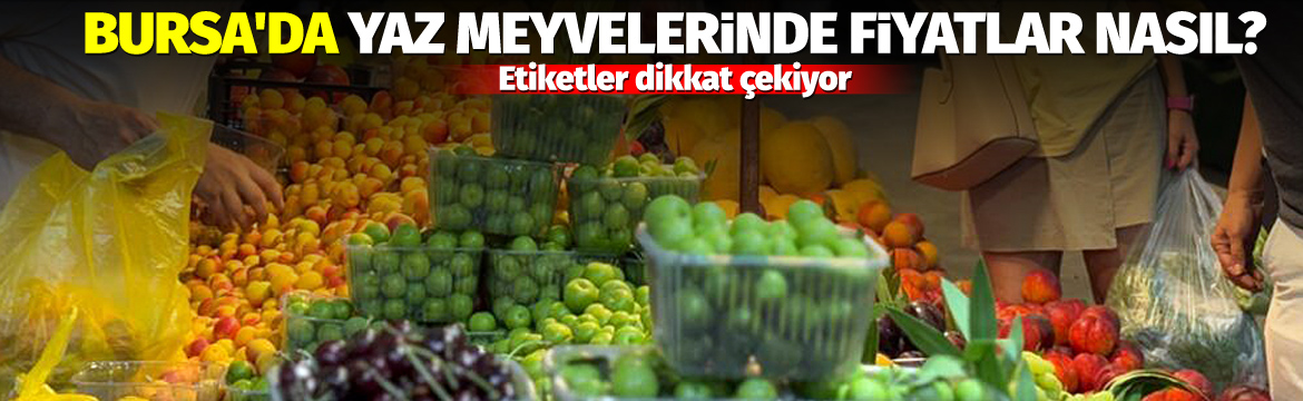 Olay Gazetesi – Ana Sayfa 2 Bursa'daki semt pazarlarında yaz meyveleri