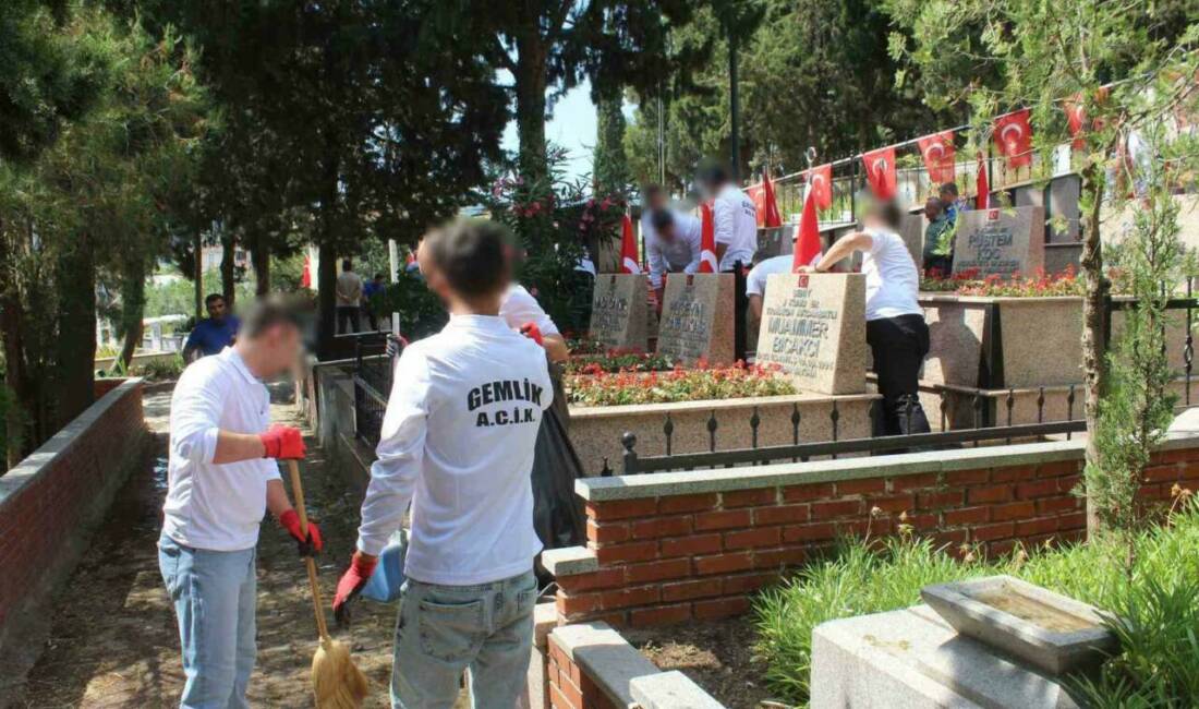 Bursa’da hükümlü ve cezaevi personelinden şehitliğe anlamlı ziyaret Bursa’nın Gemlik ilçesinde Açık Ceza İnfaz Kurumu tarafından, 15 Temmuz