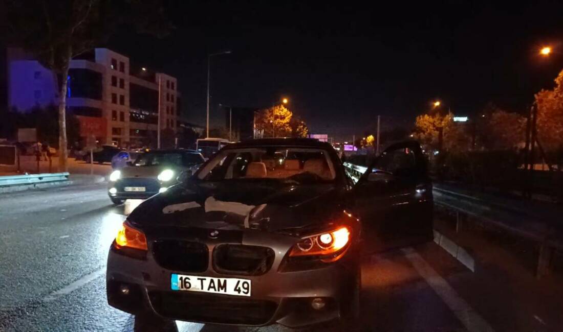 Bursa'nın Nilüfer ilçesinde yolun karşısına geçmek isterken otomobilin çarptığı yaya