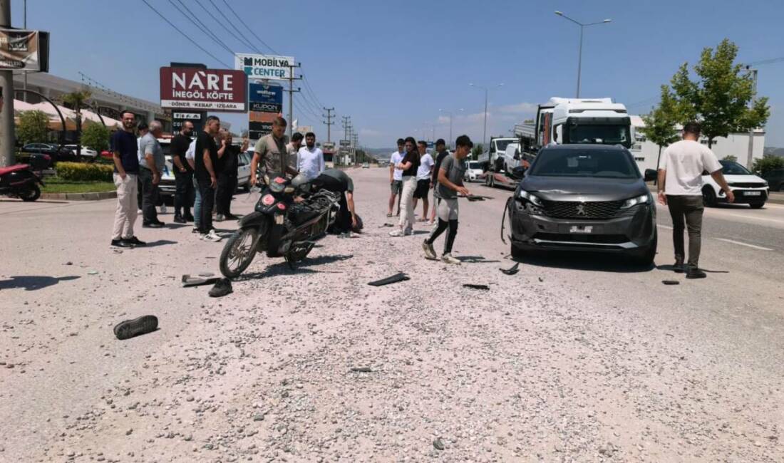 Bursa’da ters yön faciası Bursa’nın İnegöl ilçesinde, ters yönde seyreden motosiklet ile cip kafa