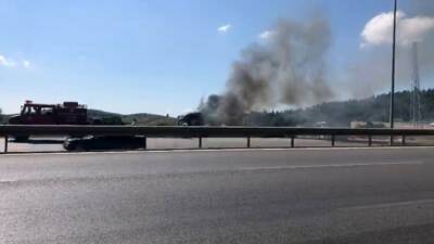 Bursa’nın Gemlik ilçesinde seyir halinde olan bir TIR, Dürdane rampasında
