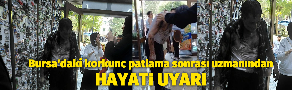 Bursa'da bir iş hanında tıkalı