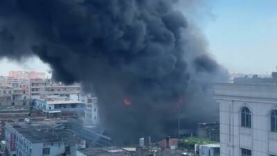 Çin'in Fucien eyaletinde bir ayakkabı fabrikasında çıkan yangında ilk belirlemelere