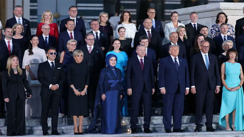 NATO Zirvesi’ne Türk mutfağı damgasını vurdu! Menüde neler vardı? Cumhurbaşkanı Recep Tayyip Erdoğan ve eşi Emine Erdoğan, NATO Zirvesi’ne