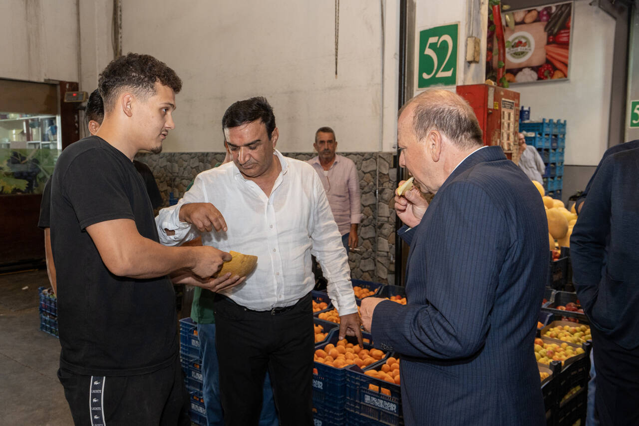 BTSO Başkan adayı Özer Matlı'ya Kent Hali esnafından destek 1 hal ziyareti 13