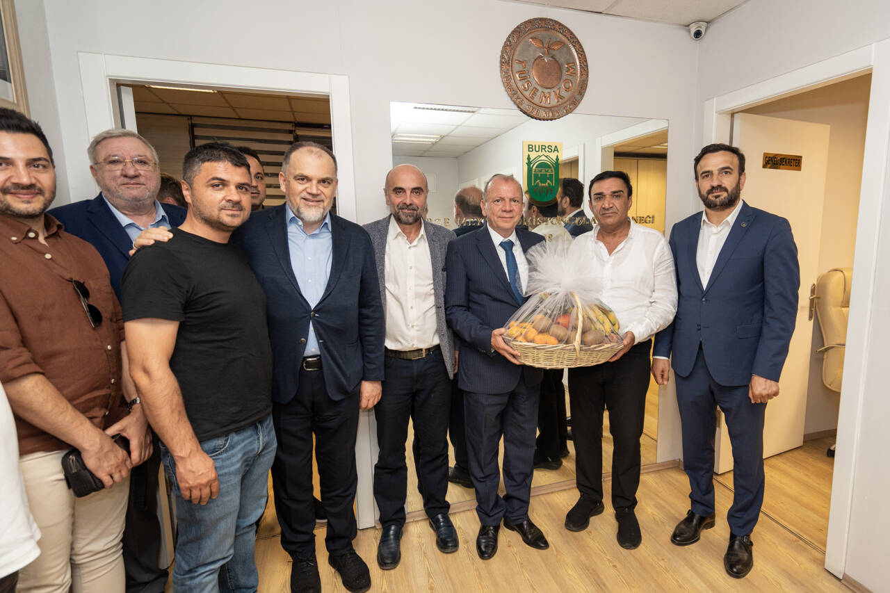 BTSO Başkan adayı Özer Matlı'ya Kent Hali esnafından destek 7 hal ziyareti 8