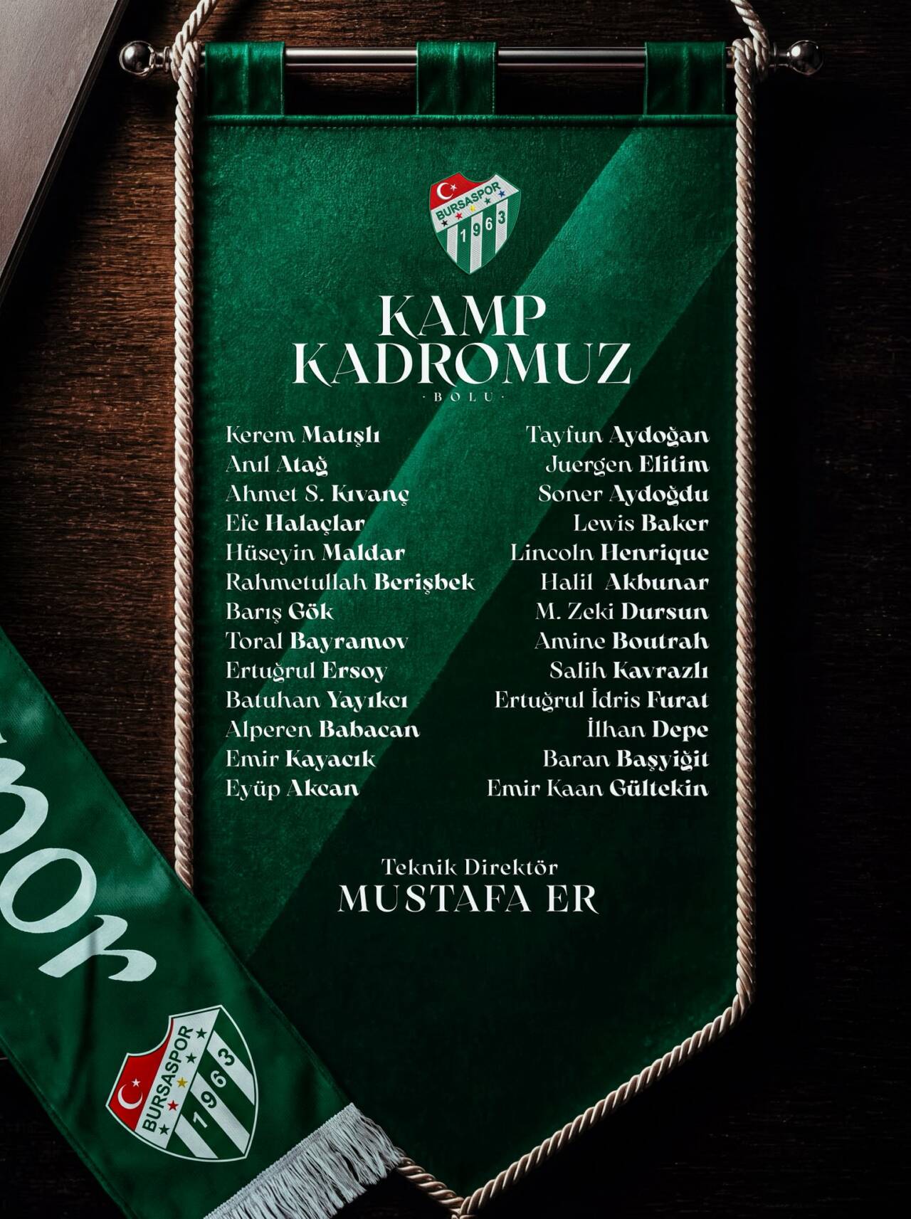 Bursaspor'un 26 kişilik kamp kadrosu açıklandı 2