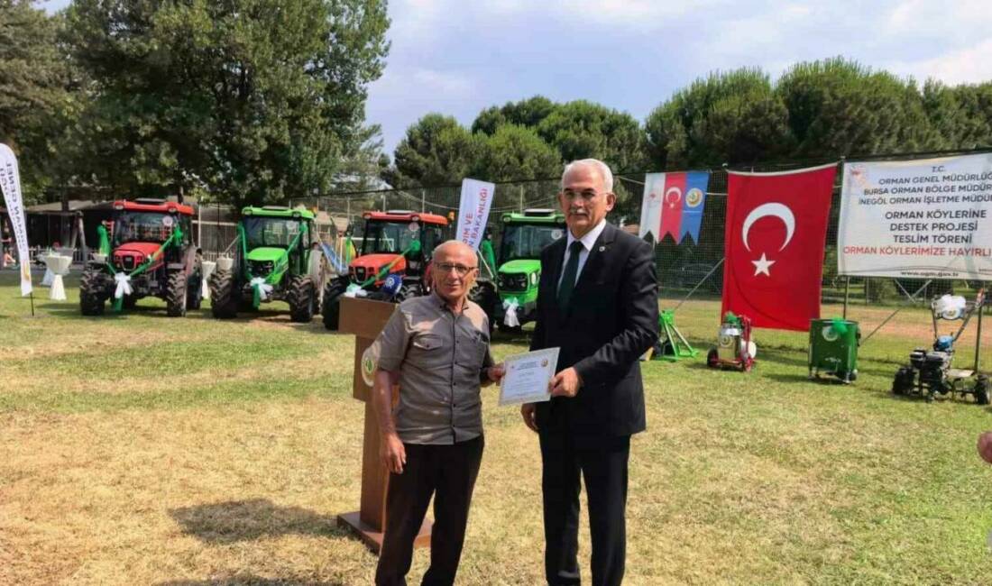 Bursa’nın İnegöl ilçesinde Orman Genel Müdürlüğü’nce ORKÖY çalışmaları kapsamında orman