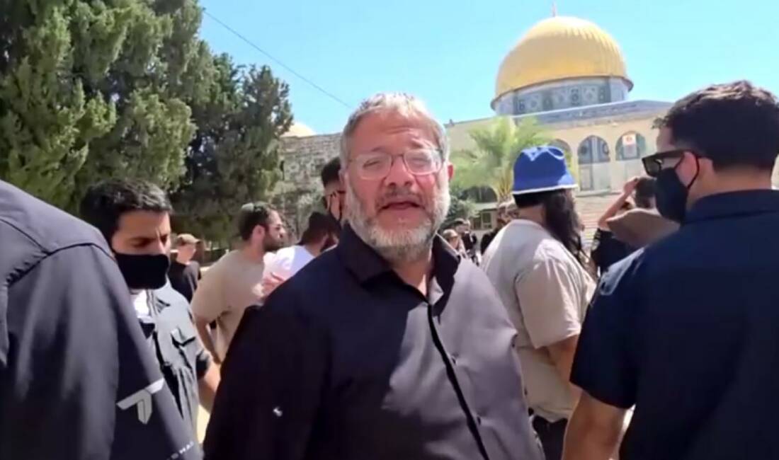 İsrail’den Mescidi Aksa’ya baskın İşgalci İsrail’in aşırı sağcı Ulusal Güvenlik Bakanı Itamar Ben-Gvir, polis