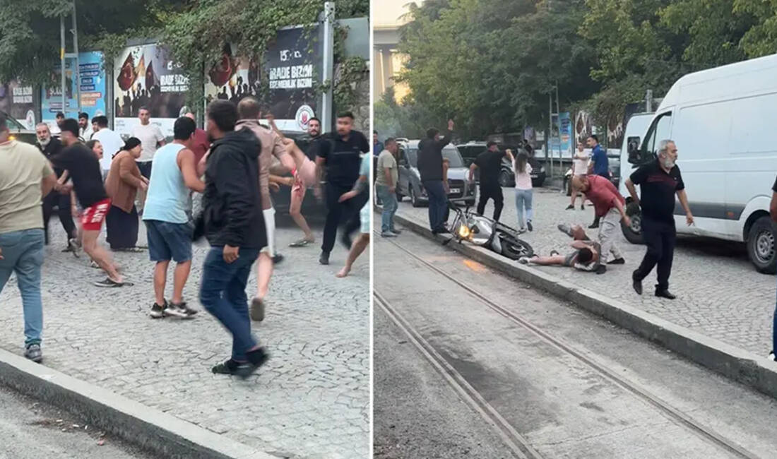 İstanbul Kağıthane'de iki grup arasında trafikte yol verme nedeniyle çıkan