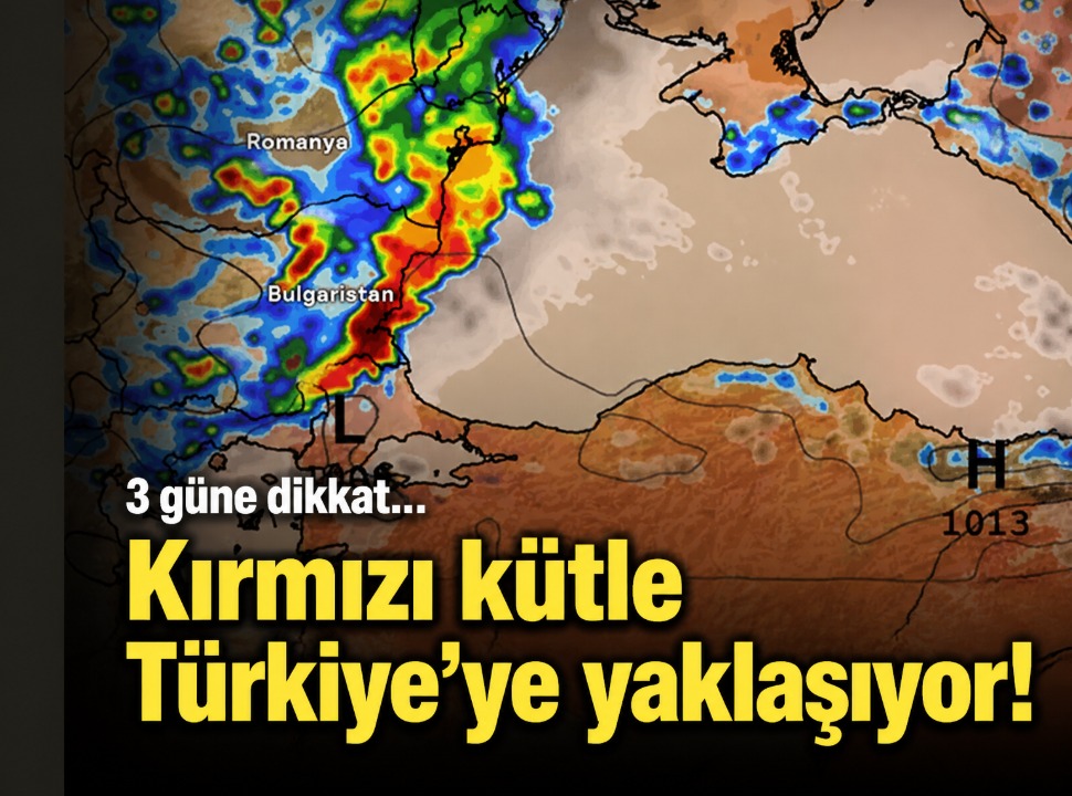 Balkanlardan gelen yağışlı hava Türkiye'yi
