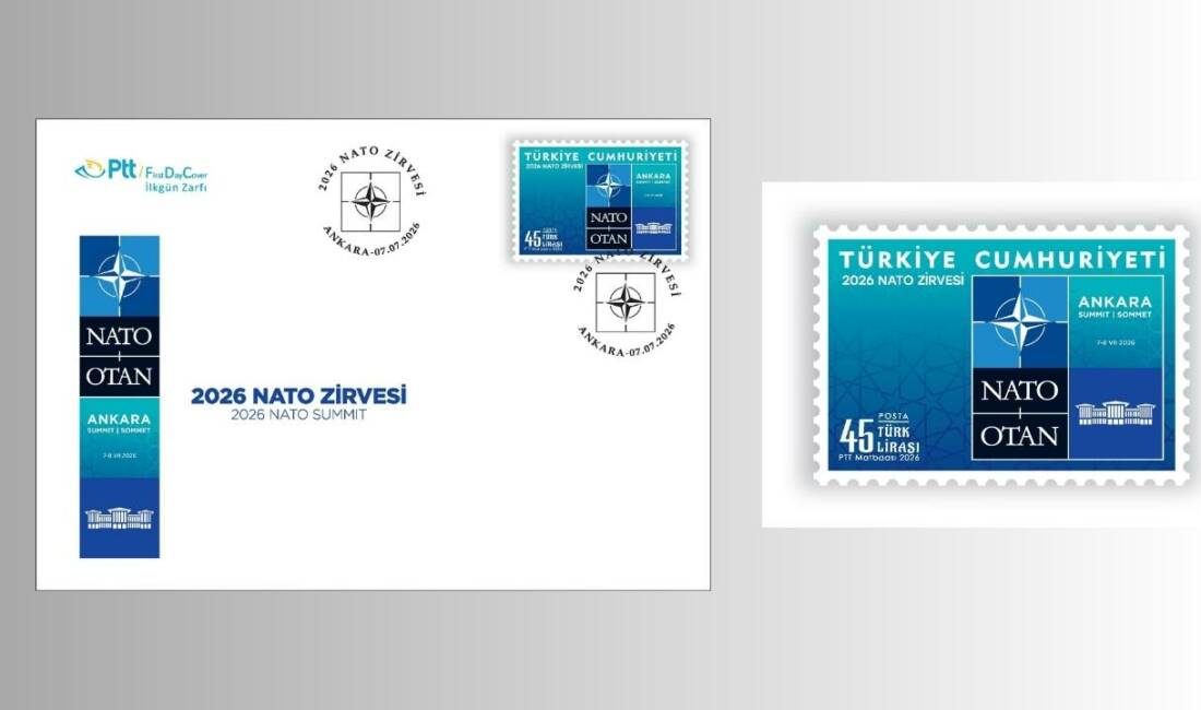 PTT’den 2026 NATO Zirvesi konulu anma pulu ve ilk gün zarfı PTT AŞ tarafından "2026 NATO Zirvesi" konulu anma pulu ile