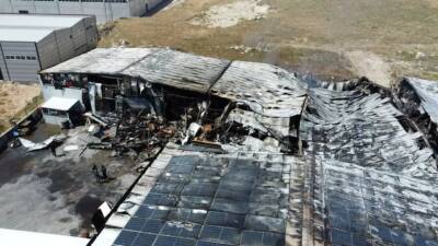 Afyonkarahisar Şuhut Organize Sanayi bölgesinde sucuk fabrikasında çıkan ve yangın