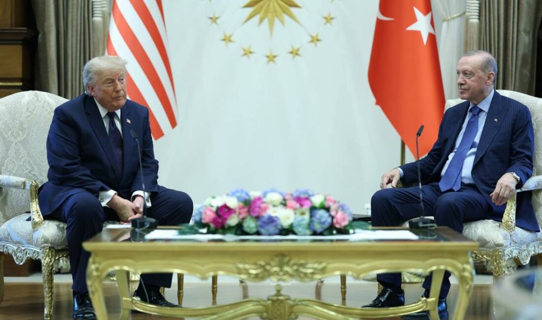 Trump: Sayın Erdoğan olmasaydı NATO zirvesine katılmazdım NATO Ankara Zirvesi'nde Cumhurbaşkanı Erdoğan ile görüşen ABD Başkanı Trump,