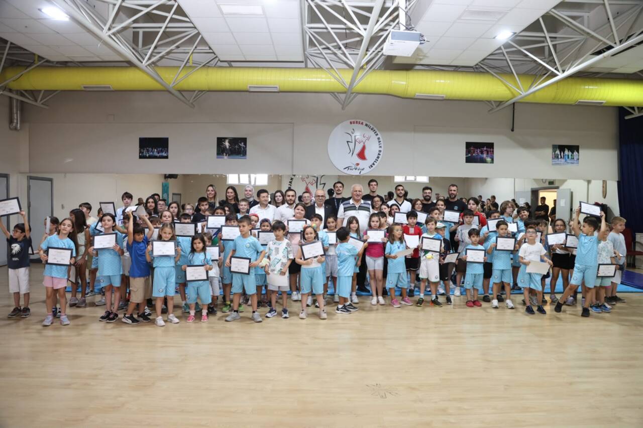 Bursa Nilüfer’de sertifika heyecanı! 90 çocuk... 1 yaz spor 1